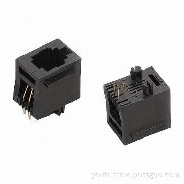 6P4C RJ11 Jack with Rated Current of 1.5A